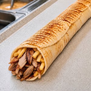 Mega rollo z frytkami